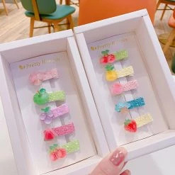 Juwas Fruit Theme Hair Clips Collection (5pcs)