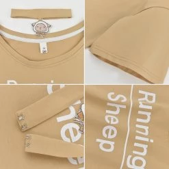 Juwas Running Sheep Choker Shirt NEW ARRIVAL