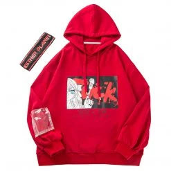 Juwas NEW ARRIVAL Gothic Japanese Anime Girl Graphic Print T-Shirt