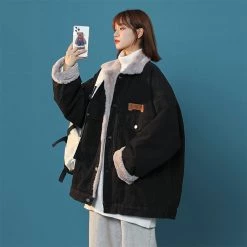 Juwas Street Denim Thick Cotton Jacket