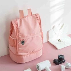 -Juwas Pink Fitness Backpack With Shoe Storage NEW ARRIVAL