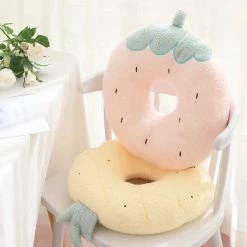 Juwas Kawaii Donut Fruits And Animal Chair Pad Pillows NEW ARRIVAL