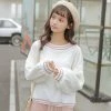 Juwas White Casual Oversize Long Sleeve Sweatshirt NEW ARRIVAL 2 Juwas White Casual Oversize Long Sleeve Sweatshirt NEW ARRIVAL