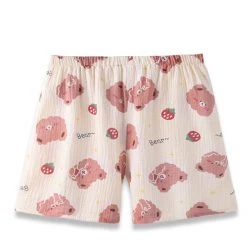 Juwas Brown Bear Cotton Pajama Robe Top And Shorts Set NEW ARRIVAL 10 Juwas Brown Bear Cotton Pajama Robe Top And Shorts Set NEW ARRIVAL