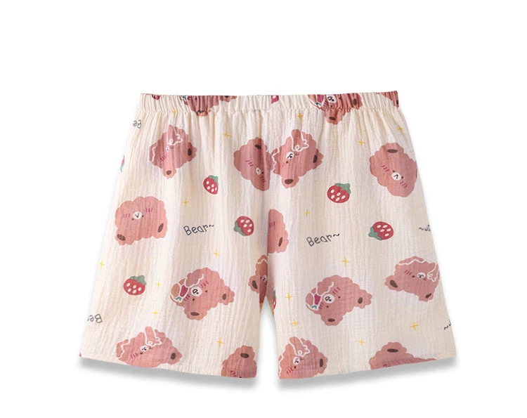 Juwas Brown Bear Cotton Pajama Robe Top And Shorts Set NEW ARRIVAL 5 Juwas Brown Bear Cotton Pajama Robe Top And Shorts Set NEW ARRIVAL