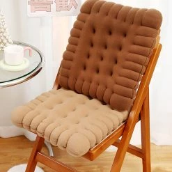 Juwas NEW ARRIVAL Chocolate Biscuit Seat Cushion Pillow