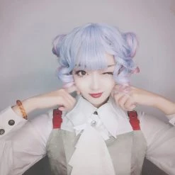 Juwas Fashion & Beauty Unicorn Pastel Curly Short Pixie Wig