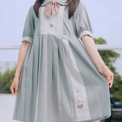 Juwas Kawaii Sailor Pleated Doll Dress NEW ARRIVAL