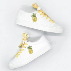-Juwas Fruit White Canvas Shoes NEW ARRIVAL