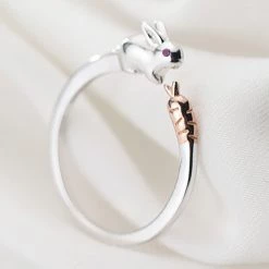 Juwas Fashion & Beauty Bunny Silver Open Ring
