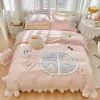 Juwas Cute Duckling Embroider Cotton Bedding Set