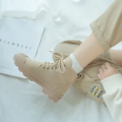 Juwas.com Online Store NEW ARRIVAL Candy Color Ankle Martin Boots