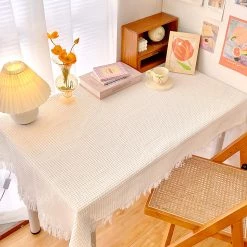Juwas Ruffle Ends Table Cloth Tapestry