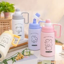 Juwas Fluffy Animals Water Tumbler Bottle NEW ARRIVAL
