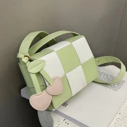 Juwas Color Block Knit Crossbody Bag NEW ARRIVAL