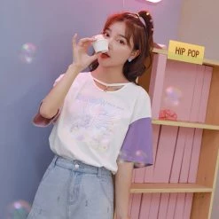 Juwas Rainbow Star Pegasus Graphic Shirt NEW ARRIVAL