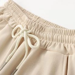 Juwas NEW ARRIVAL Sweet Milktea Bear Loose Sweatpants