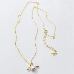 Juwas Love Angel Wings Pearl Silver Necklace NEW ARRIVAL