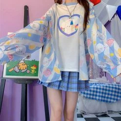 Juwas Lamp Stripe Printed Loose Shirt NEW ARRIVAL