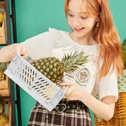 Juwas NEW ARRIVAL Animal Prints Doll Collar T-shirt