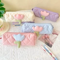 Juwas Tulip Corduroy Pencil Case