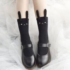 Juwas CLOTHING Kawaii Bunny Over The Ankle Socks