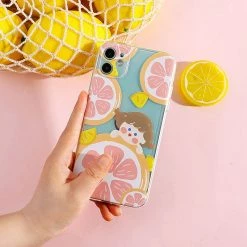 Juwas Kawaii Pink Lemonade Girl IPhone Case NEW ARRIVAL