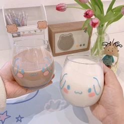 Juwas Cute Puppy Print Glass Cup NEW ARRIVAL