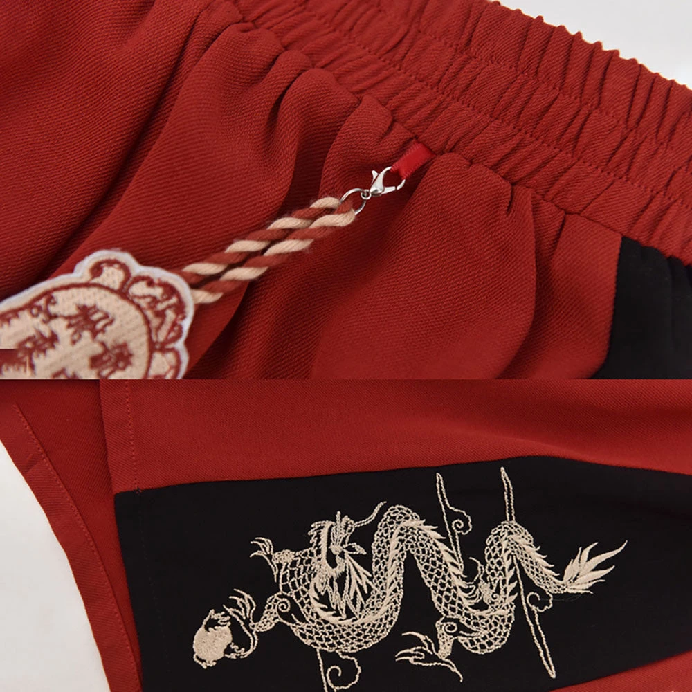 Juwas Dragon Embroidery High Waist Shorts 8 Juwas Dragon Embroidery High Waist Shorts