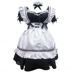 Juwas CLOTHING Maid Cosplay Ruffle Corset Skirt Dress 11 Juwas CLOTHING Maid Cosplay Ruffle Corset Skirt Dress