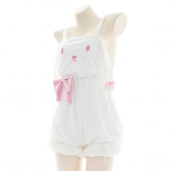 Juwas Pink Bunny Theme Lingerie Set