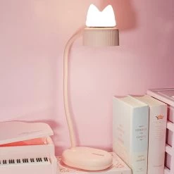 -Juwas NEW ARRIVAL Kawaii Cats Ears Chargeable Table Lamp