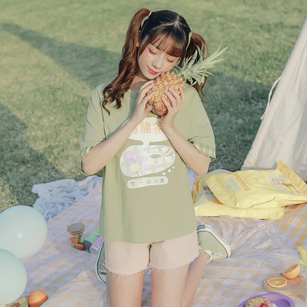 Juwas Japanese Tea “Oolong” Time Graphic Tees 4 Juwas Japanese Tea “Oolong” Time Graphic Tees