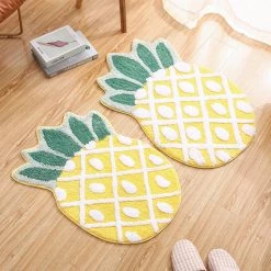 Juwas Kawaii Yellow Pineapple Doormat/Mini Rug HOME&LIFESTYLE