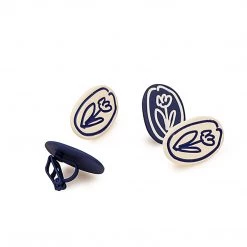 Juwas Love Heart Flowers Bowknot 925 Sterling Silver Stud Earring Ear Clips