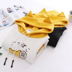 Juwas CLOTHING Japanese Shiba Inu Embroidery Warm Hoodie