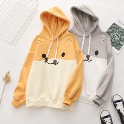 Juwas Kawaii Hamster Print Winter Hoodie Sweater NEW ARRIVAL