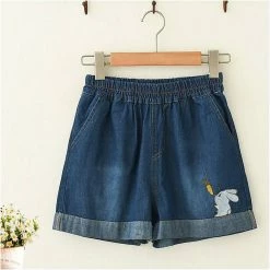 Juwas Animal Embroidery T-shirt Denim Shorts Set NEW ARRIVAL