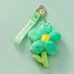 Juwas Pastel Flower Plush Keychain