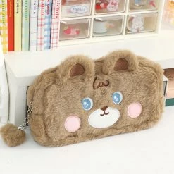 Juwas Fuzzy Animal Pencil Case ACCESSORIES