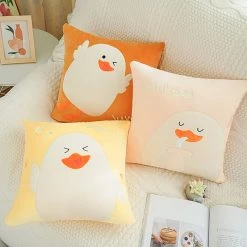 Juwas Cute Duck Throw Pillow
