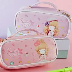 Juwas NEW ARRIVAL Sweet Smile Flower Girl Hardbound Pencil Case