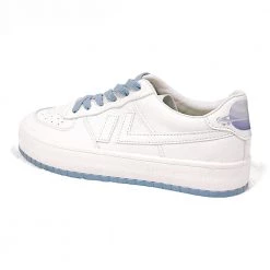 Juwas Chic Planet Print White Platform Sneakers Shoes