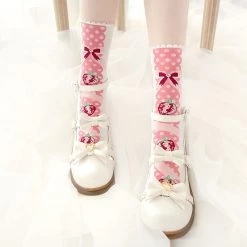 Juwas Sweet Strawberry Treats High Ankle Socks