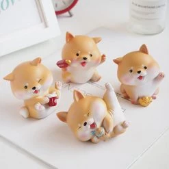 Juwas Mini Shiba Inu Ornaments Set