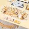 Juwas Cute Cartoon Cat Mouse Pad And Keyboard Wrist Rest
