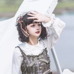 Juwas NEW ARRIVAL Kawaii Messy Wave Bob Cut Wig