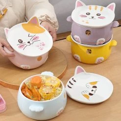 Juwas Japanese Cats Noodle Bowl NEW ARRIVAL