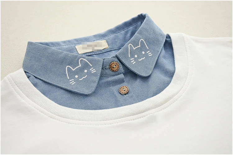 Juwas.com Online Store Cat Print Fake Two-Piece Hoodie NEW ARRIVAL 6 Juwas.com Online Store Cat Print Fake Two-Piece Hoodie NEW ARRIVAL