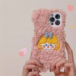 Juwas Cute Cartoon Princess Embroidery IPhone Case NEW ARRIVAL